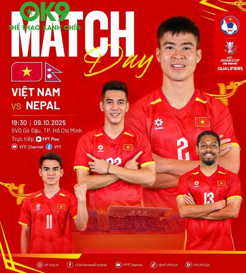 ĐT Việt Nam sẽ sớm tăng bậc lại trên BXH FIFA nếu thắng Nepal
